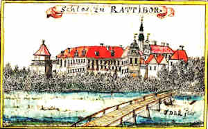Schlos zu Rattibor - Zamek, widok oglny